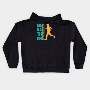 Marathon Runner Kids Hoodie